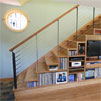 Bamboo understair cabinetry
